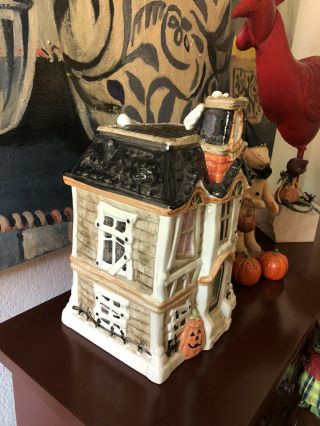 Fitz And Floyd Halloween Cookie Jar Boo House