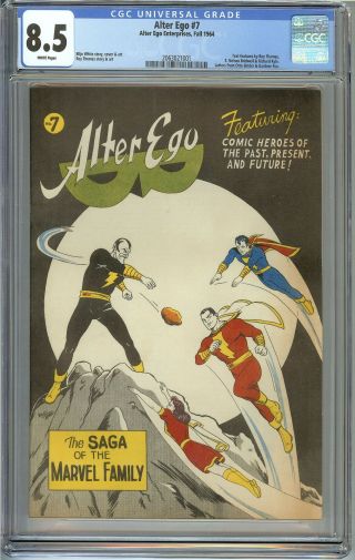 Alter Ego 7 Cgc 8.  5 With White Pages - 2nd Black Adam Ever/1st Cover