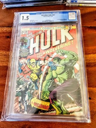 Incredible Hulk 181 - 1st App Wolverine 1974 Cgc 1.  5