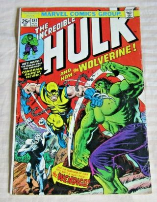 Hulk 181 (1st Full Appearance Of Wolverine) Huge Mega Key Issue: Mid -