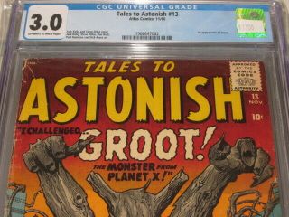 10 cents 1960 TALES TO ASTONISH 13 1st Appearance of GROOT Kirby Ditko cover 2