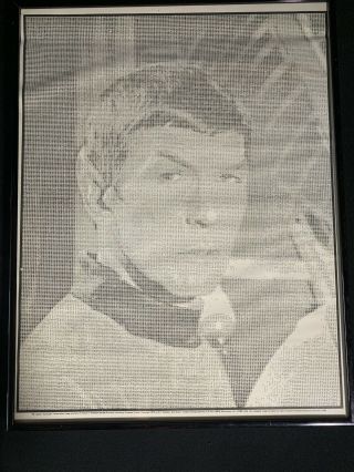 Rare Star Trek Mr.  Spock Poster Princeton Univ.  Computer Labs 1973 Ascii Print
