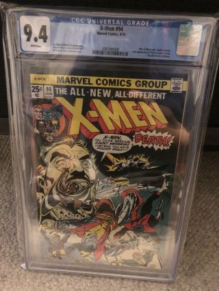 X - Men 94 Cgc 9.  4 Nm Marvel Comics (1975) X - Men Begin