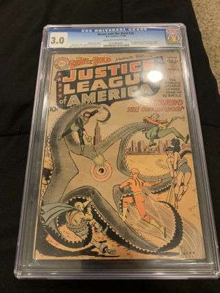 Brave And The Bold 28 Cgc 3.  0 1st App Justice League Of America Cgc