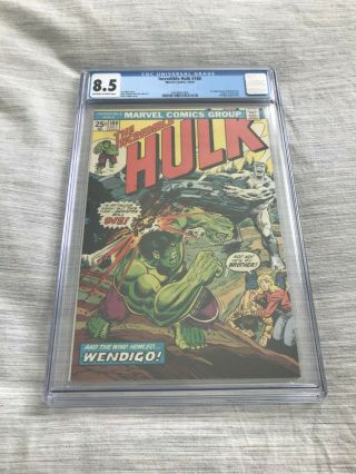 The Incredible Hulk 180 Comic Book Cgc 8.  5 Marvel 1974 1st Wolverine Cameo