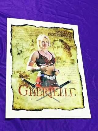 Rare Xena Warrior Princess Gabrielle Le 500 Lithograph Poster No Prop Chakram