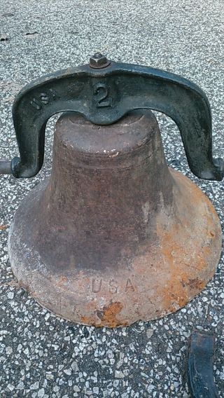 Antique Cast Iron Bell 2 Yoke