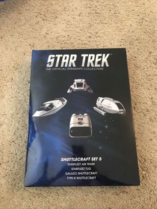 Star Trek Shuttlecraft Set 5 Eaglemoss Includes 4 Shuttles Magazines Schematics