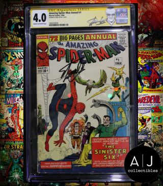 Spider - Man Annual 1 Cgc 4.  0 Stan Lee Signed (marvel) High Res Scans