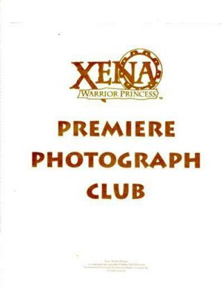 Xena Warrior Princess 8x10 Official Creation 8 Photo Club Set - Hooves & Harlots