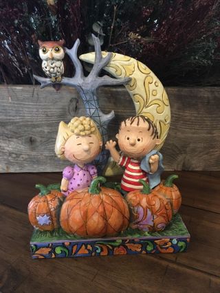 Peanuts Jim Shore " Waiting For The Great Pumpkin " 4042374 Figurine 2014 No Box