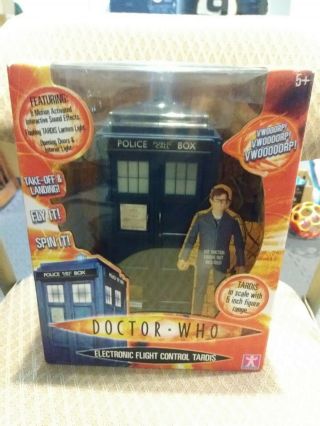 2004 Doctor Who Electronic Flight Control Tardis - 10th Doctor - Boxed - Rare