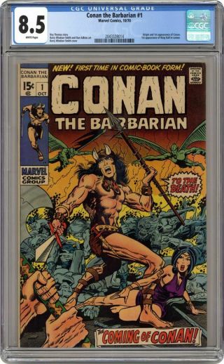 Conan The Barbarian 1 Cgc 8.  5 Wp Barry Windsor Smith Roy Thomas