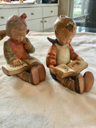 Hummel Boy And Girl Bookworms 14/a 14b Tmk 2