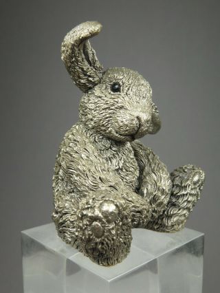 Country Artists Sterling Silver Rabbit Figurine Hallmarked Birmingham 1996
