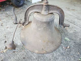 Antique Cast Iron Crystal Metal Usa No.  3 Bell From Jackson,  Delaware