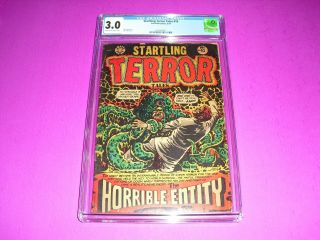 Startling Terror Tales 10 Cgc 3.  0 From 1954 Lb Cole Pre Code Horror Not Cbcs
