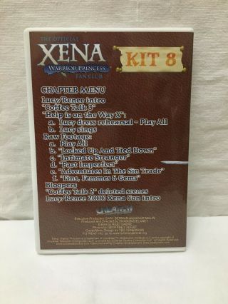 The Official XENA Warrior Princess Fan Club Kit 8 DVD & Photos Lucy Lawless 2