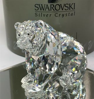 Retired Swarovski Crystal Grizzly Bear 243880