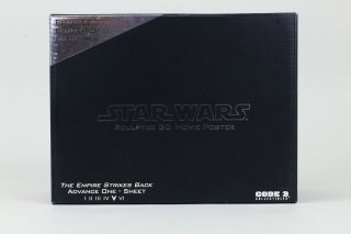 Code 3 Star Wars Empire Strikes Back Advance One Sheet Movie Poster Sculpture