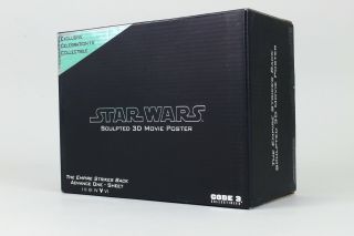 Code 3 Star Wars Empire Strikes Back Advance One Sheet Movie Poster Sculpture 3