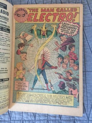 RARE 1964 SILVER AGE SPIDER - MAN 9 KEY 1ST ELECTRO COMPLETE 3