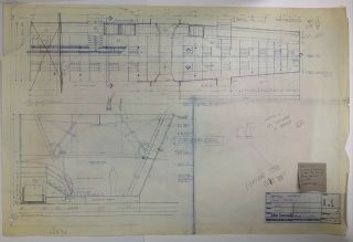 Babylon 5 Central Corridor Hallway Set Design Blueprint Plans With Signed Note