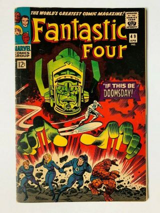 Fantastic Four 49,  Marvel Comics,  Our Grade 4.  5,  1st Surfer & Galactus Cover