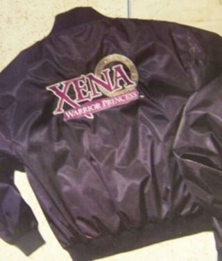 Xena Warrior Princess - The Offical Xena Satin Crew Jacket - - Size Large