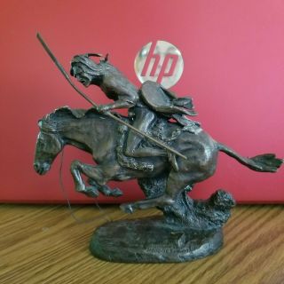 Frederic Remington " The Cheyenne " Statue 1988 The Franklin