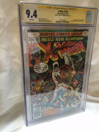 The X - Men 109 Cgc 9.  4 Signed By Chris Claremont 1st Appearance Of Weapon Alpha