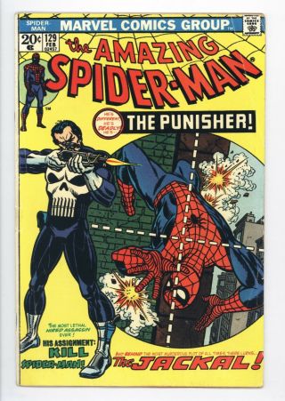 Spider - Man 129 Vol 1 Upper Mid Grade 1st App Of The Punisher