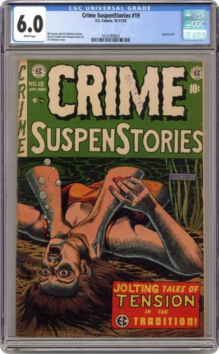 Crime Suspenstories 19 Cgc 6.  0 1953 1624769003