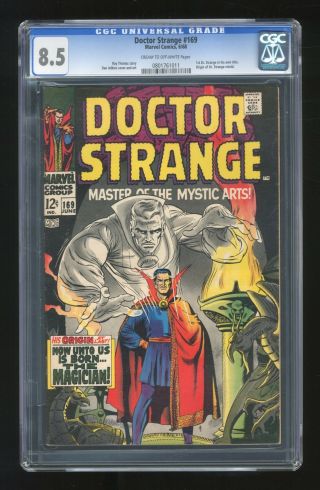 Doctor Strange 169 Cgc 8.  5 1968 0801761011 1st Doctor Strange In Own Title