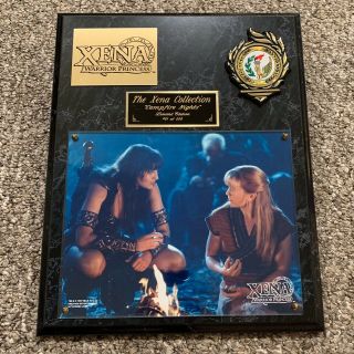 Rare 1997 Xena Warrior Princess Limited Edition Plaque Campfire Nights 81 Of 250