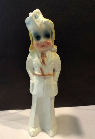 Nurse Carnival Prize Chalkware Kewpie Doll Statue 1919
