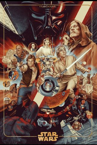 Mondo Star Wars The Ways Of The Force Timed Edition Screen Print Poster Ansin