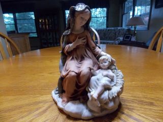 Rare Giuseppe Armani Florence Madonna And Christ Child 0701c