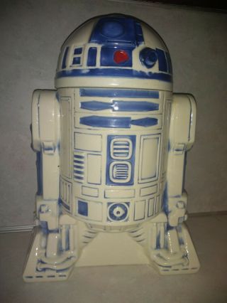 Vintage R2 - D2 Ceramic Cookie Jar 1977 Star Wars 20th Century Fox