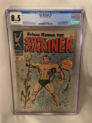 Marvel Prince Namor,  The Sub - Mariner 1 Cgc 8.  5 Ow May 1968