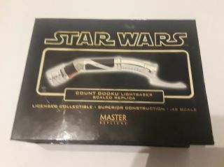 Master Replicas Star Wars Count Dooku Scaled Lightsaber Misb Sw - 307