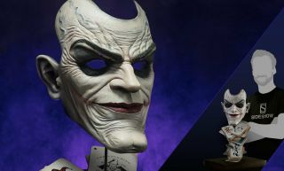 The Joker Face Of Insanity Life - Size Bust Sideshow Figure Statue Batman Clown