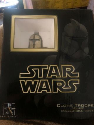 Star Wars Gentle Giant Blue Clone Trooper Deluxe Mini Bust W/ 14237/15000