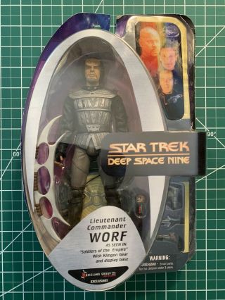 Very Rare Diamond Select Star Trek Ds9 Lt.  Commander Worf Soldiers Of The Empire