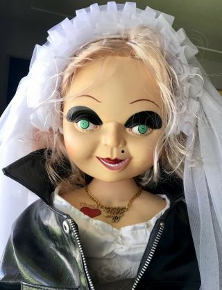 Vtg Bride Of Chucky Doll Childs Play Life Size Tiffany Knife 24 " Spencer Og