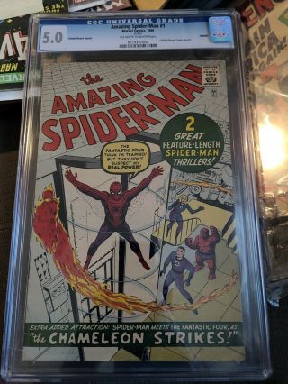 Spider - Man 1 Marvel Comics 1966 Cgc 5.  0 Golden Record Comic Reprint