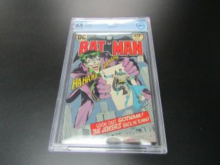 Batman 251 Cbcs 6.  5 Hot Neal Adams Joker Cover Key Book