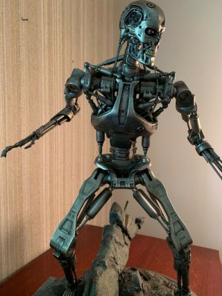 Sideshow Terminator T - 800 Endoskeleton Maquette Statue Exclusive RARE NIB 2