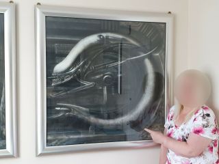 H.  R Giger Alien Art Print Purchased Directly From Mr Giger In 2005 Piece 1 Of 2