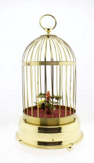 Vintage Germany Bird Singing In Cage Music Automaton For Repair